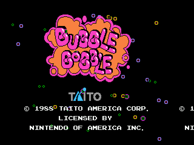 Bubble Bobble atari screenshot